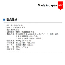 画像をギャラリービューアに読み込む, 【日本製 NIKEN オリジナル】NK-701 左右両耳用セット 耳あな型集音器